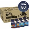 Felix Fantastic s hovädziem, kuřetem, tuňákem, treskou v želé 80 x 85 g