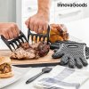 Pazúry na mäso s chňapkami a štetcom InnovaGoods Kitchen Foodies