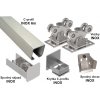 BranyPosuvne.sk Sada pre výrobu samonosnej nerezovej posuvnej brány do 4,5m, INOX 76x76x3