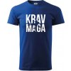 Nápis Krav Maga - Klasické pánske tričko vyššej gramáže - XS ( Kráľovská modrá )