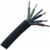Gumený ohybný kábel H05RR-F 5G2,5 mm2 (CGSG), čierny – Metráž