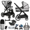 MUUVO Kočík kombinovaný Trick set 2v1 Steel grey + CYBEX Aton B2 i-Size + základňa 2024