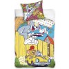 Carbotex bavlna obliečky Tom a Jerry v žltom kabriolete bavlna renforcé 70x90 140x200