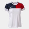 CREW V SHORT SLEEVE T-SHIRT WHITE RED NAVY S