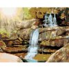 Diamondi Diamantové maľovanie SLNEČNÉ LÚČE A VODOPÁD 40 x 50 cm bez rámu a bez vypnutia plátna
