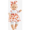 Realistické miminko Judith v červeno-bílé sukni od firmy Paola Reina ( Los Manus 36 cm)