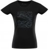 Alpine Pro NEGA 2 dámske čierne rýchloschnúce tričko - S-L Nadměrná velikost pro plnoštíhlé