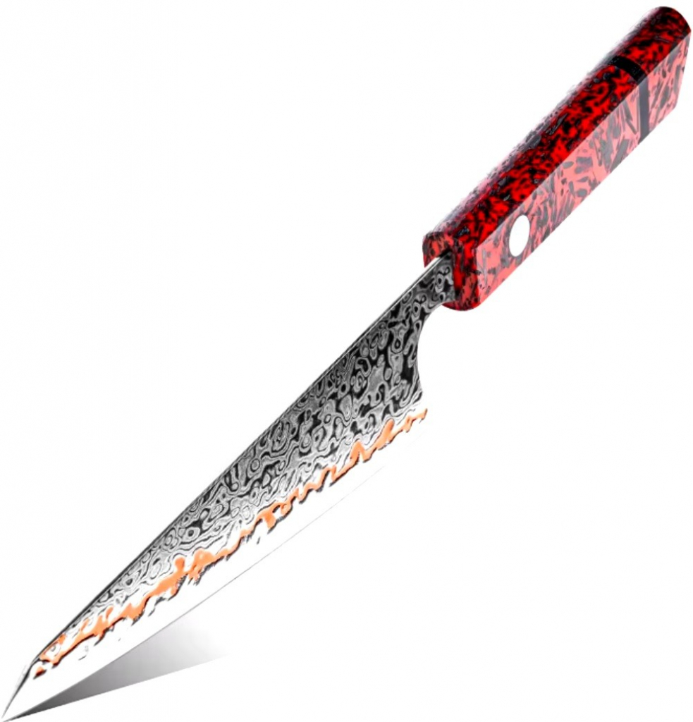 IZMAEL Damaškový kuchynský nôž Minoru Garasuki 15 cm