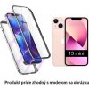 Luxria Double Glass Magnetic - Strieborné presklené magnetické púzdro pre iPhone iPhone: 13 mini