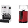 Gaggia New Classic E24 BC, white + Eureka Mignon Silenzio, BL ferrari red