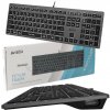 A4Tech FSTYLER FX60H Biela podsvietená klávesnica