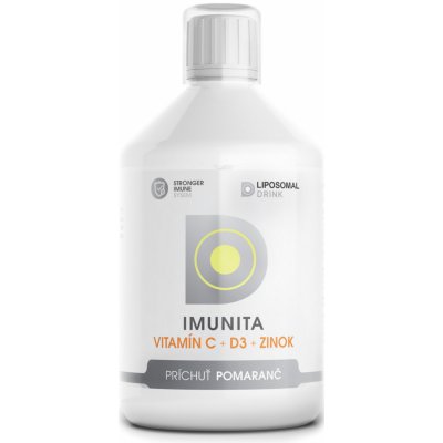 LiposomalDrink IMUNITA Vitamín C + D3 + zinok 500 ml