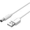 Vention USB to DC 5,5 mm Power Cord 1,5 m White Tuning Fork Type CEYWG