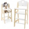 Kreslo na kŕmenie bábiky VIGA PolarB Biele drevené