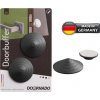 Zarážka na kľučku DOORBUFFER, samolepiaca, doraz na stenu, plastová, za dvere, dverová, šedá, bal. 2