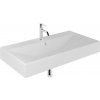 Kludi Resa umývadlo so zátkou 101x50 cm obdĺžnik umývadlo na nábytok-pultové umývadlo biela 59WW10153