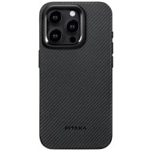Pitaka MagEZ Pro 4 600D case, twill - iPhone 15 Pro čierne/sivé