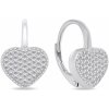 Brilio Silver Hravé strieborné náušnice srdiečka LME251