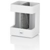 KELA Držiak na zubné kefky Cube polyresin biela KL-23693