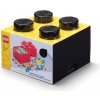 LEGO® úložný box 4 25 x 25 x 18 cm čierna