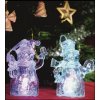 LED dekorácia, Mikuláš+snehuliak, 4,5V