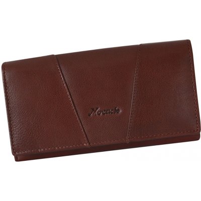 Mercucio Praktická bordová kožená peňaženka s mincovníkom na zips