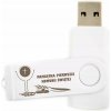 Pendrive MemoRabbit twister 64 GB USB 3.0 gravírovanie sväté prijímanie 64 GB USB 3.0 biely