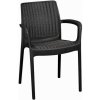 Keter BALI Mono záhradné stoličky 55 x 60 x 83 cm, cappuccino | cena za ks