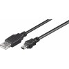 Goobay USB A - Micro USB kábel čierny 3m (50768)