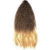 Africké Vlasy Brazilian Braids kučeravé tmavý blond-blond ombré T24/27 70cm