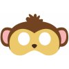 Party Plstená maska opica, 1 ks