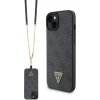 Guess iPhone 15 Crossbody 4G Metal Logo čierne