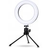 Aptel ZD67B Prstencová LED lampa so statívom 16cm