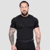 GymBeam Seamless Tričko Static Black - XXL