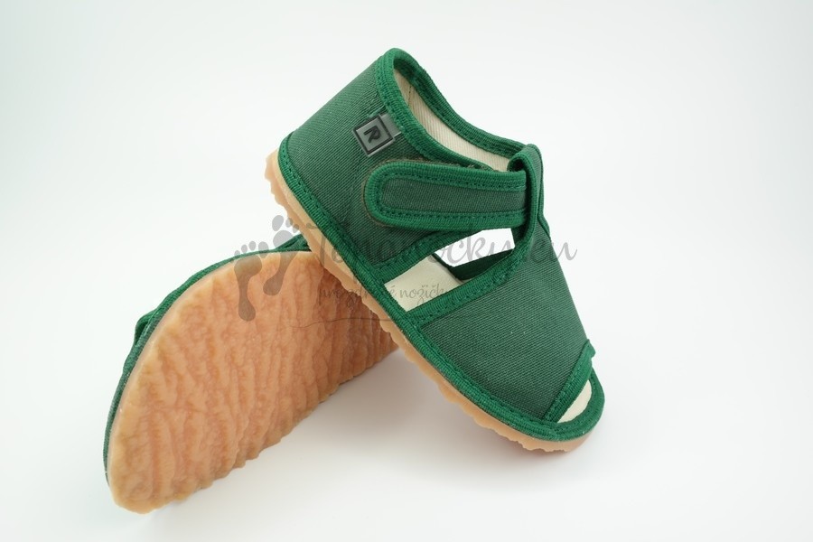 Rak detské inovatívne papuče 100014 4 Tmavozelená