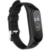 Xiaomi Mi Band 5/6 náhradný náramok - Jemný silikón Čierna MBSCZ-JS5CER