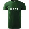Karate postavy - Klasické pánske tričko vyššej gramáže - 4XL ( Fľaškovozelená )
