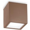 Ideal Lux 251592 prisadené stropné svietidlo Techo small 1x20W | GU10 | IP54 - hnedá