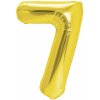 Party Fóliový balón číslo 7 zlatý 100cm