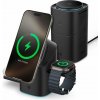 Bezdrôtová nabíjačka Spigen Essential Ef223Ms 3v1 Qi2 Rotary Magnetic Magsafe Wireless Charger Black