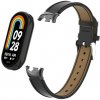 eses Kožený remienok pre Xiaomi Smart Band 8 a 9 - Čierny