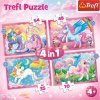 TREFL Jednorožci a kouzla 4v1 35,48,54,70 dielov