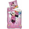 Javoli Posteľná bielizeň 140 x 200 cm / 60 x 63 cm polyester - Minnie Mouse - I Love Rainbows