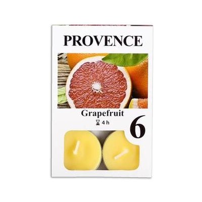 Provence Čajová sviečka 6ks grapefruit