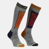 ORTOVOX FREE RIDE LONG SOCKS hlinené oranžové - sivé Veľkosť: 42-44