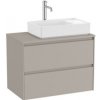 Kúpeľňová skrinka pod umývadlo Roca Ona 79,4x58,3x45,7 cm piesková mat ONADESK802ZPMP