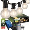 Solárna záhrada Girland 20x LED okrasné gule 10,55 m 2700K, teplá biela + diaľkové ovládanie CALLIS2 LUMILED
