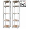 Regál Racks, kovový, MDF, 5 políc, 1800x400x400 mm, bal. 2ks