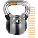 inSPORTline kettlebell Pogumovaná s chromovou rukojetí 10 kg