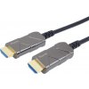 PremiumCord Ultra High Speed HDMI 2.1 optický kábel 8K @ 60Hz, pozlátený 25m 18654